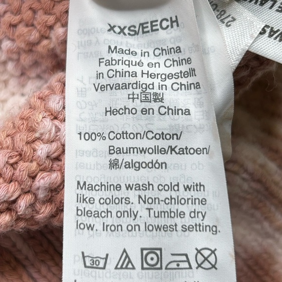 Madewell Tie Dye Westford Wide Sleeve Boxy Crop Pullover Sweater Knit Size XXS‎ - Picture 9 of 11